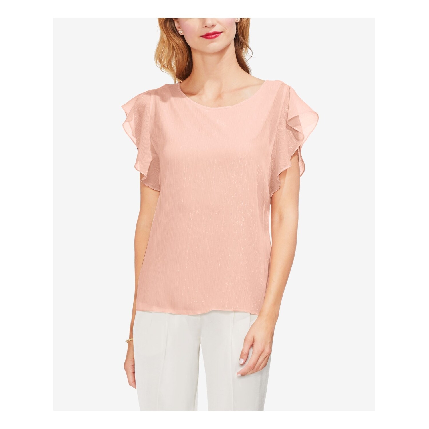 vince camuto ruffle sleeve top