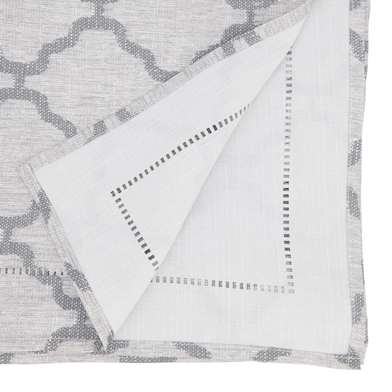 Runner With Laser-Cut Hemstitch Design