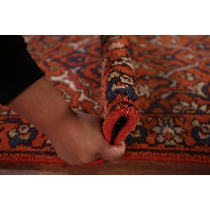 All-Over Orange Kazak Oriental Accent Rug Handmade Wool Carpet - 2'8"x 6'0"