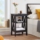 preview thumbnail 7 of 5, Modern Nightstand with 3-Tier Storage Shelves A Variety of Colors Are Available for Living Room, Bedroom Entrance End Table