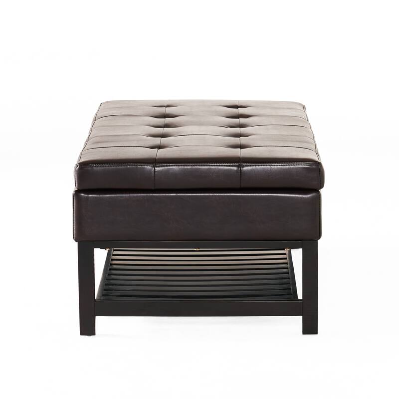Miriam Wood Storage Ottoman Bench by Christopher Knight Home
