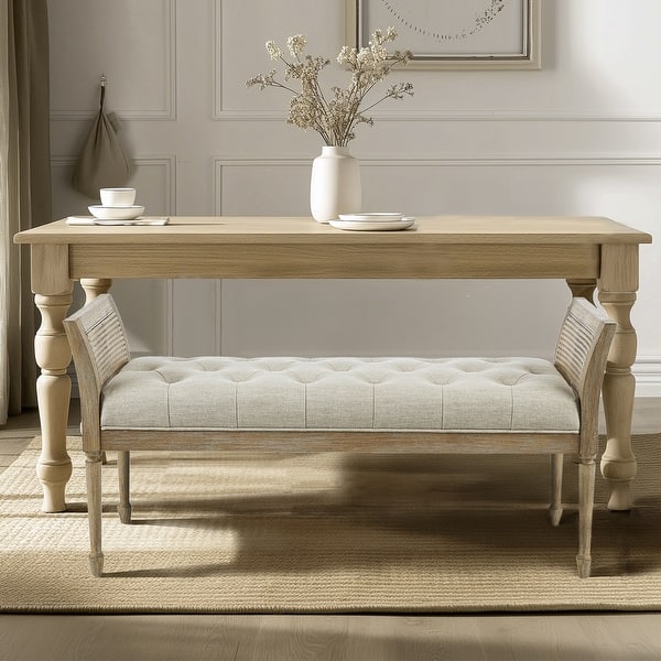 slide 2 of 14, Martha Stewart Isla Natural Accent Bench Natural