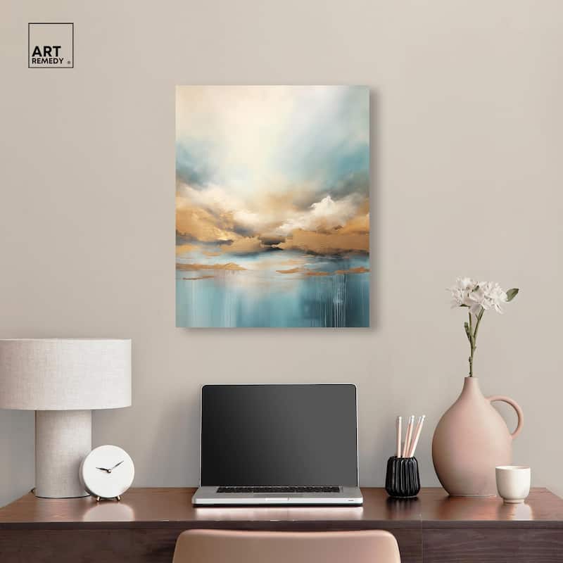 Cloudscape in Gold I Canvas by Art Remedy, Gallery Wrapped