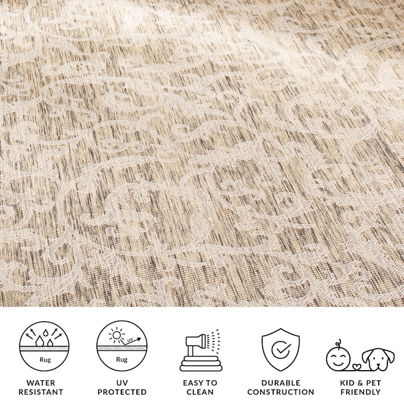 SAFAVIEH Courtyard Mily Indoor /Outdoor Waterproof Patio Backyard Rug