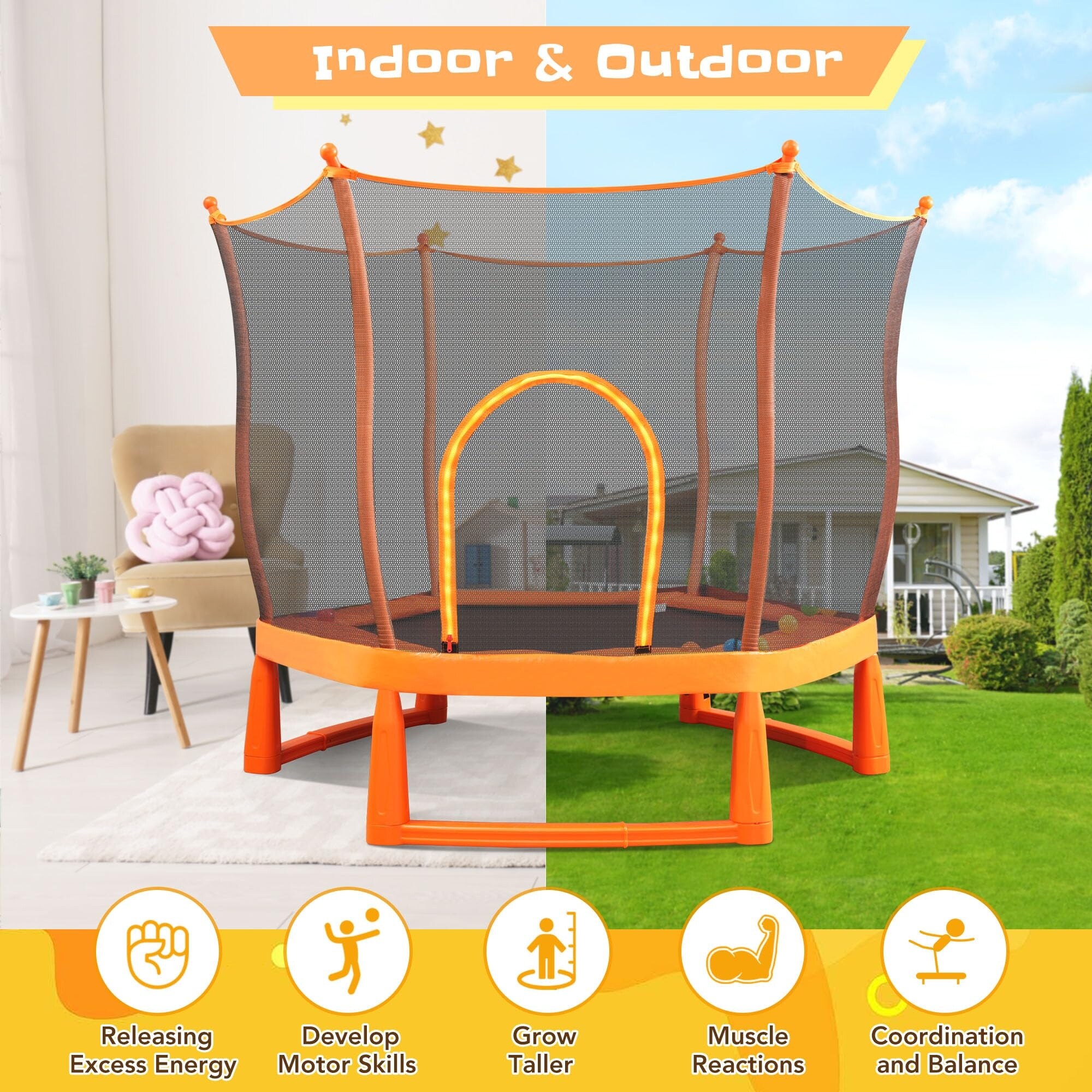 Kids hotsell 6ft trampoline