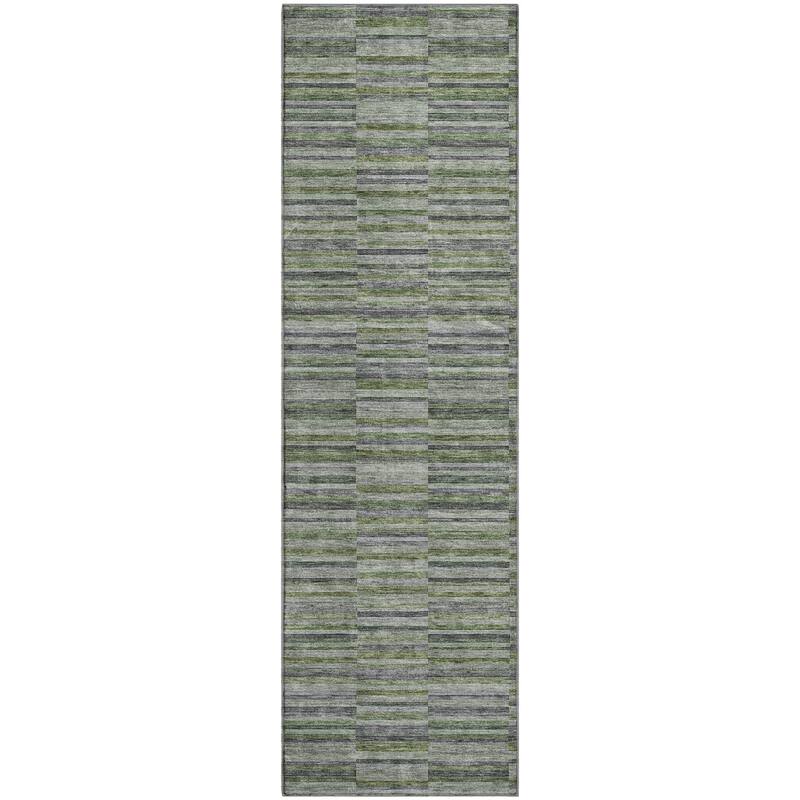 Premium Washable Super Soft Geo Stripe Mayfield Rug