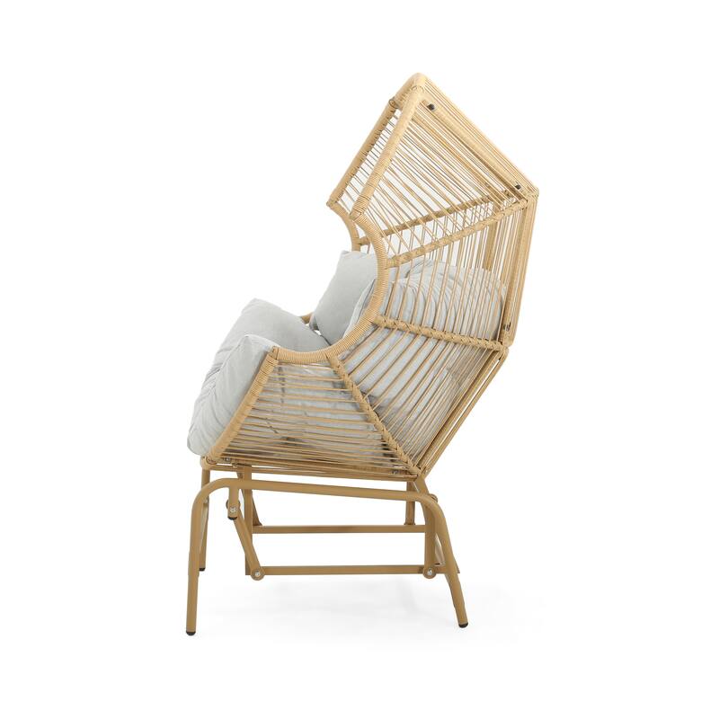 Outdoor Wicker Glider Chair