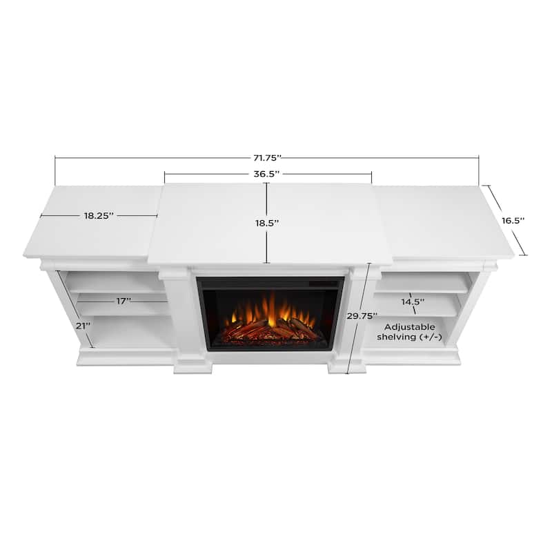 Fresno 72" Media Electric Fireplace by Real Flame