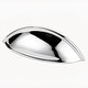 preview thumbnail 11 of 11, Alno Contemporary Solid Brass 3.5" Center to Center Smooth Shell Polished Chrome