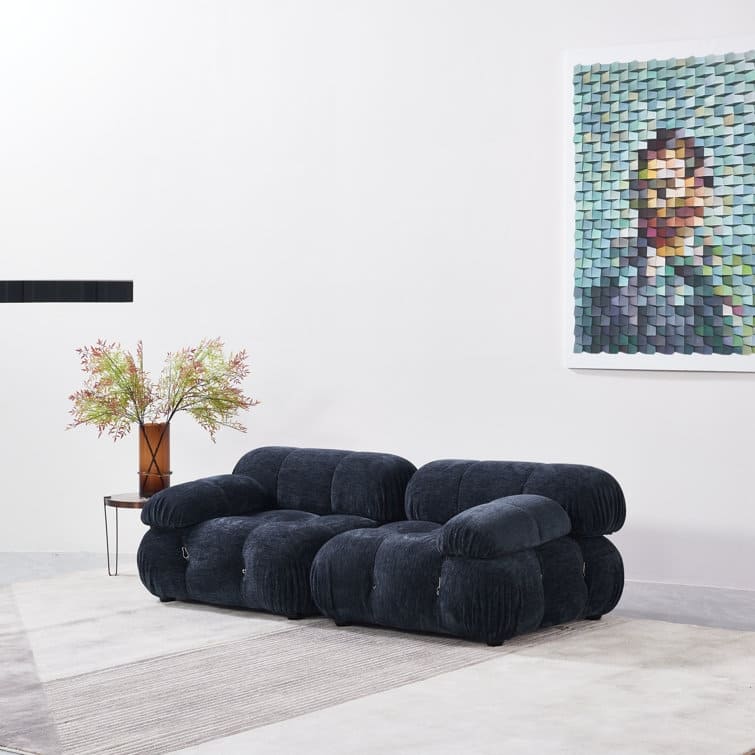 Breeley 76'' Chenille Upholstered Loveseat