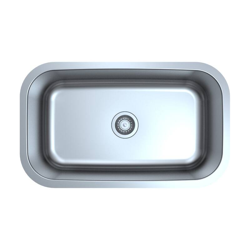 Sinber Undermount Single Bowl 304 Stainless Steel Kitchen Sink