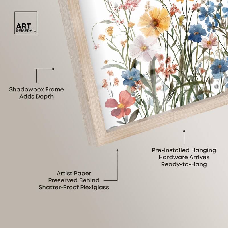 Garden of Fluttering Shadowbox by Art Remedy