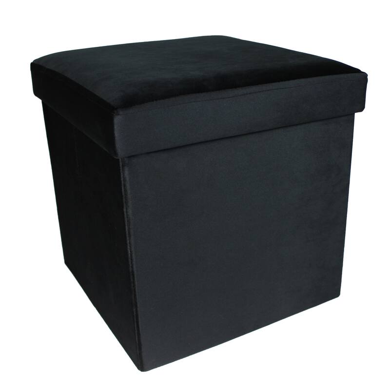 Modern Foldable Fabric Cube Storage Stool Ottoman