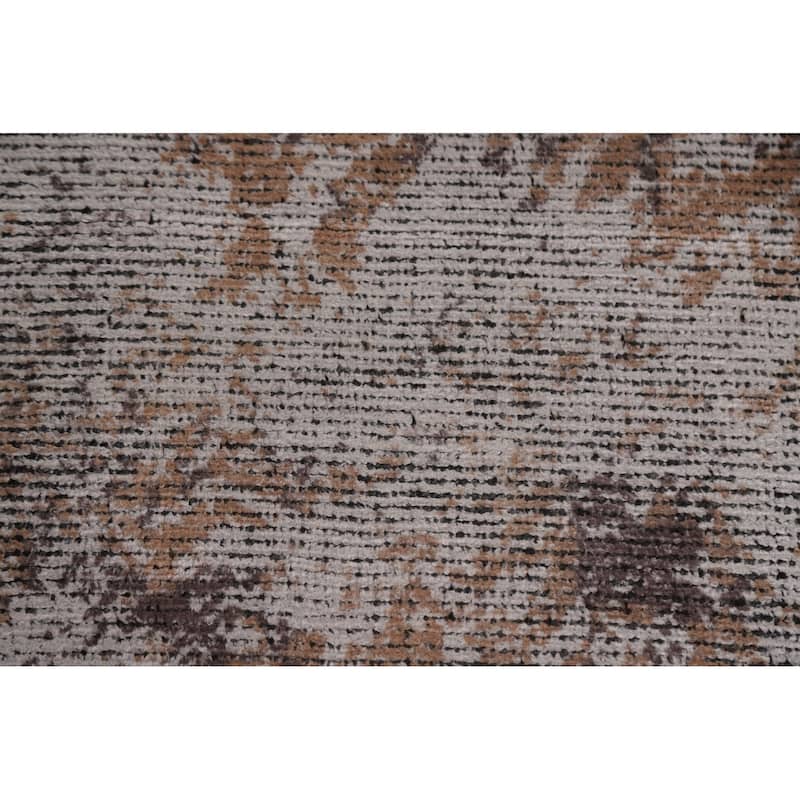Beige Modern Area Rug Handmade Wool Carpet - 8'0"x 11'4"