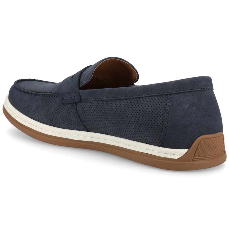 Vance Mens Brantley Casual Slip-on Perforated Penny Loafer
