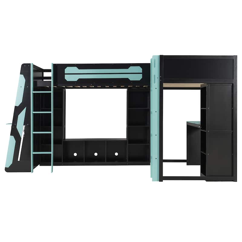 Esports Bed Gaming Loft Bed for PS PC Gamers Gaming Room