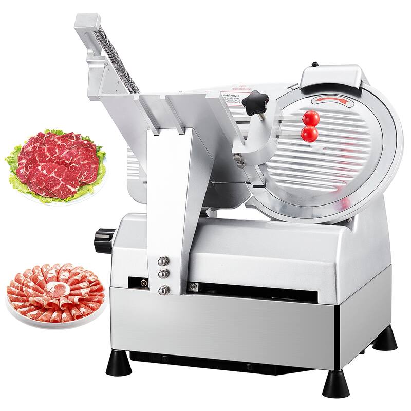 10 inch Electric Commercial Meat Slicer, Food Slicer 550W - 10 inch - 10 inch
