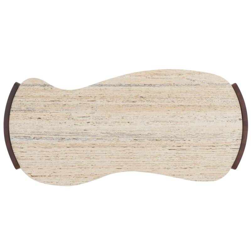 SAFAVIEH Couture Sheyenne Travertine Coffee Table - 50"W x 24"D x 15"H