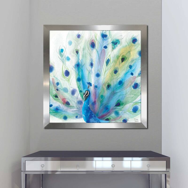 "Peacock Glory V" by Dina June Print on Acrylic.
