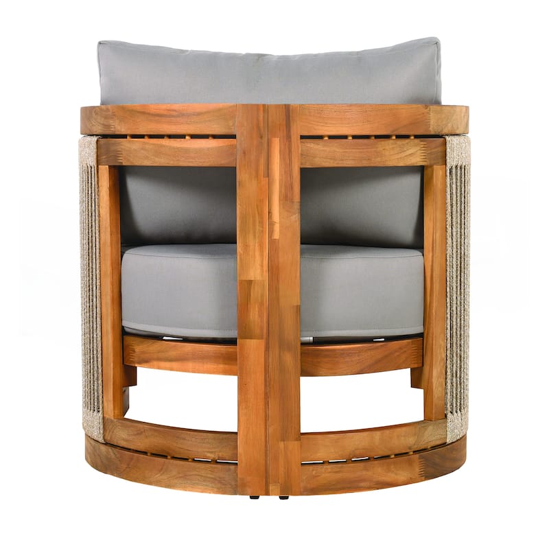 Premium Acacia Wood Outdoor Club Chair