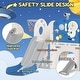 preview thumbnail 2 of 13, 12 in 1 Toddler Slide, Astronaut Themed Baby Slide for Toddlers Aged 1-3, with Astronaut Design, Toddler Playset