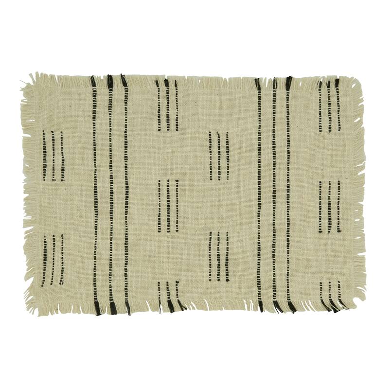 Dash Line Design Table Mats (Set of 4) - 14"x20"