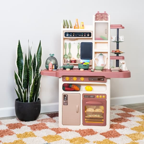 slide 2 of 21, Sunnydaze Mini Meals Kitchen Playset with Sounds, Lights, and Effects