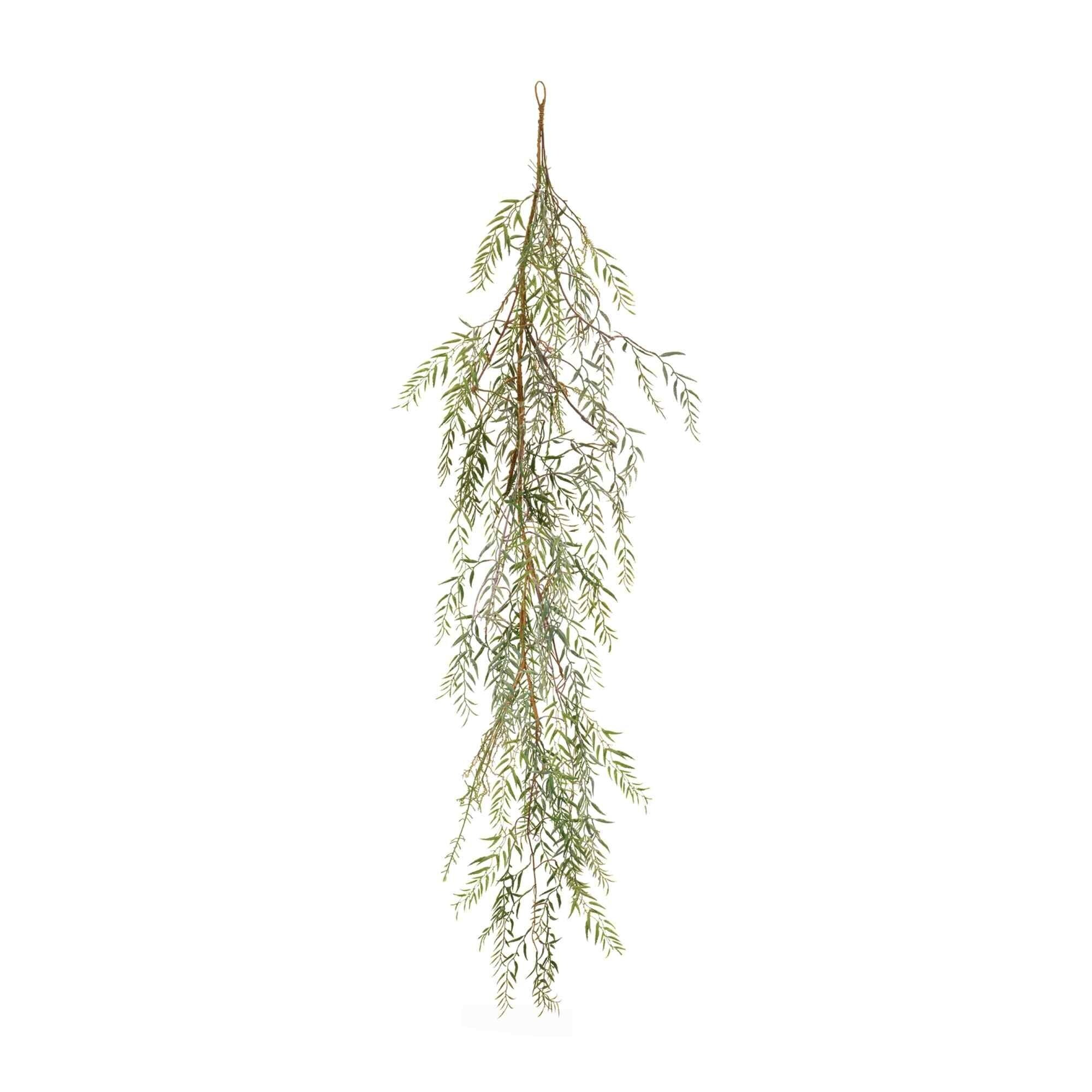 72 Artificial Green Leaf & Twig Garland