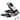 3.6 Cup Vegetable Chopper in Black with 2 Interchangeable Blades