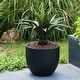 preview thumbnail 20 of 48, Round MgO Indoor / Outdoor Planter MEDIUM - Black