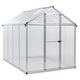 preview thumbnail 26 of 30, Aoodor Polycarbonate Walk-in Greenhouse with Aluminum Frame and Roof Vent