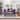 Modern 7-Piece Dining Set with Rectangular Hairpin Table & 6 Upholstered Chairs