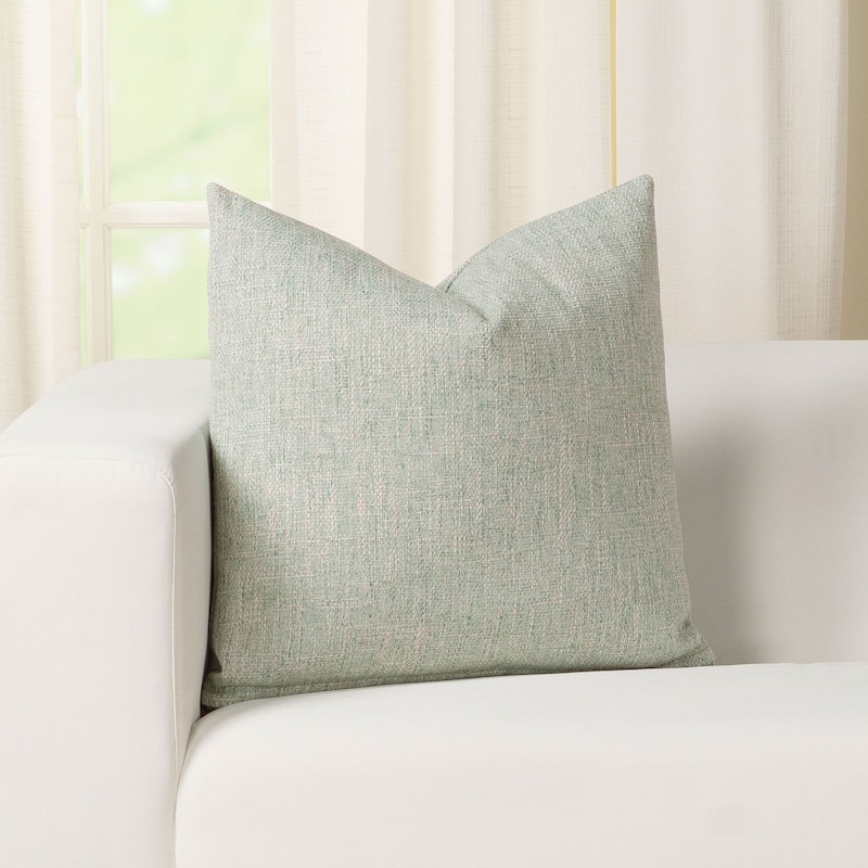 Fleur Nubby Textured Throw Pillow - 22 x 22 - Spa