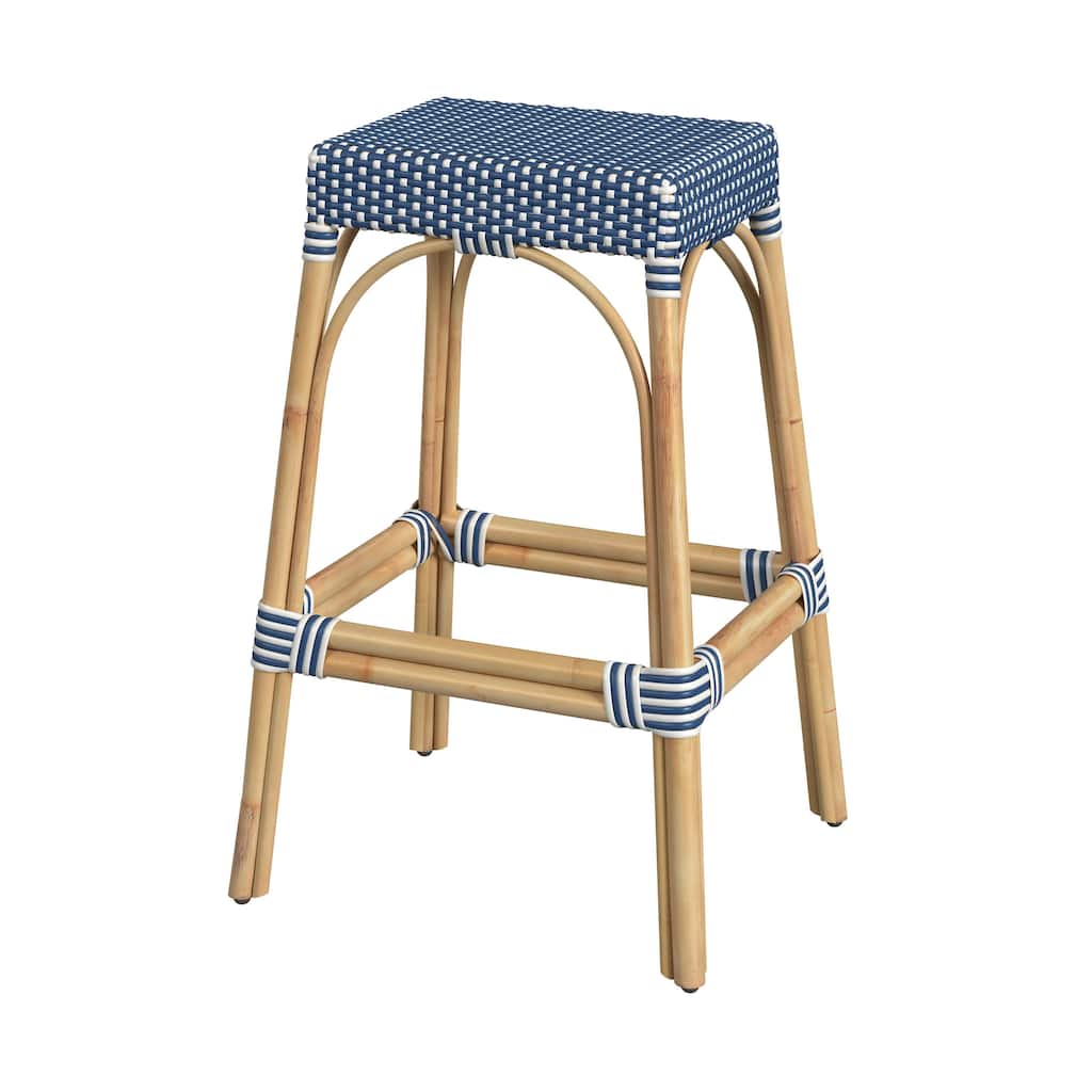 Robias Rectangular Rattan 30" Bar Stool