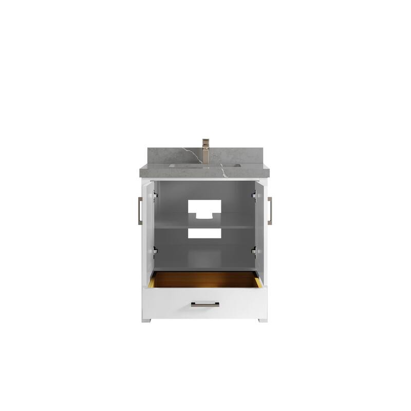 Willow Collections 30 in. W x 22 in. D Malibu Single Sink Bathroom Vanity with Countertop
