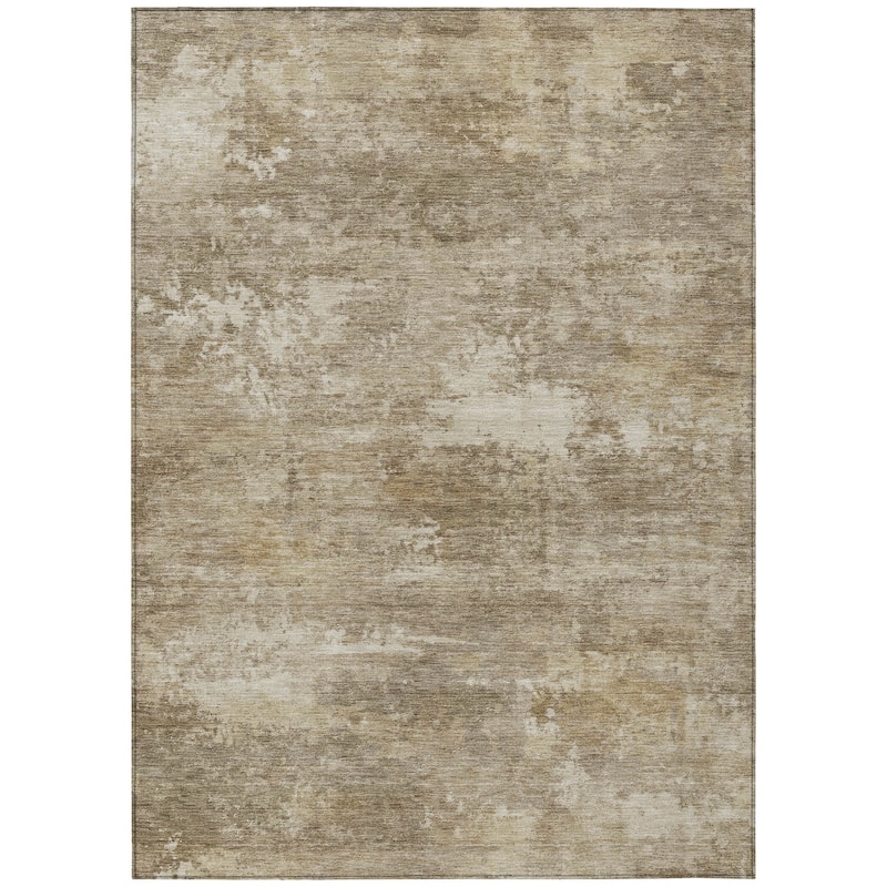 Machine Washable Indoor/ Outdoor Casual Ombre Chantille Rug