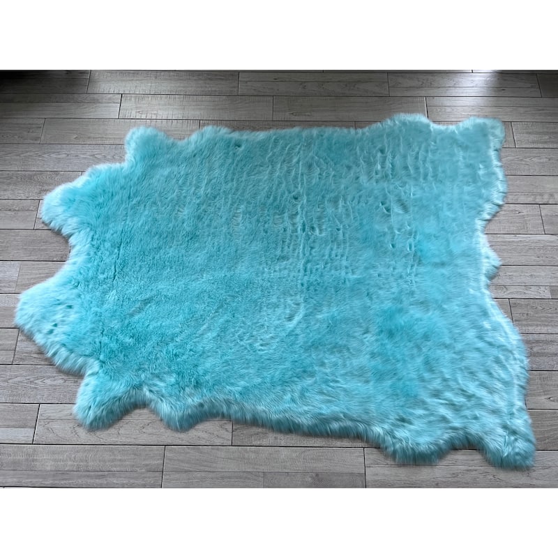 Ovella Home Premium Faux Buffalo Skin Shag Rug