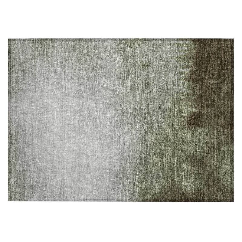 Machine Washable Indoor/ Outdoor Modern Dawn Chantille Rug