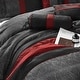 preview thumbnail 8 of 33, Nanshing Ester Red and Black 7-Piece Comforter Set