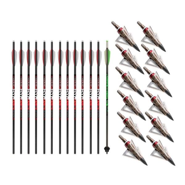 Killer Instinct Crossbows 20-in Bolts 12-Pack with Broadheads