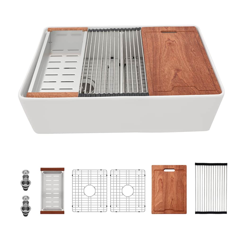 Farmhouse Sink Workstation Single Bowl Farm Kitchen Sink
