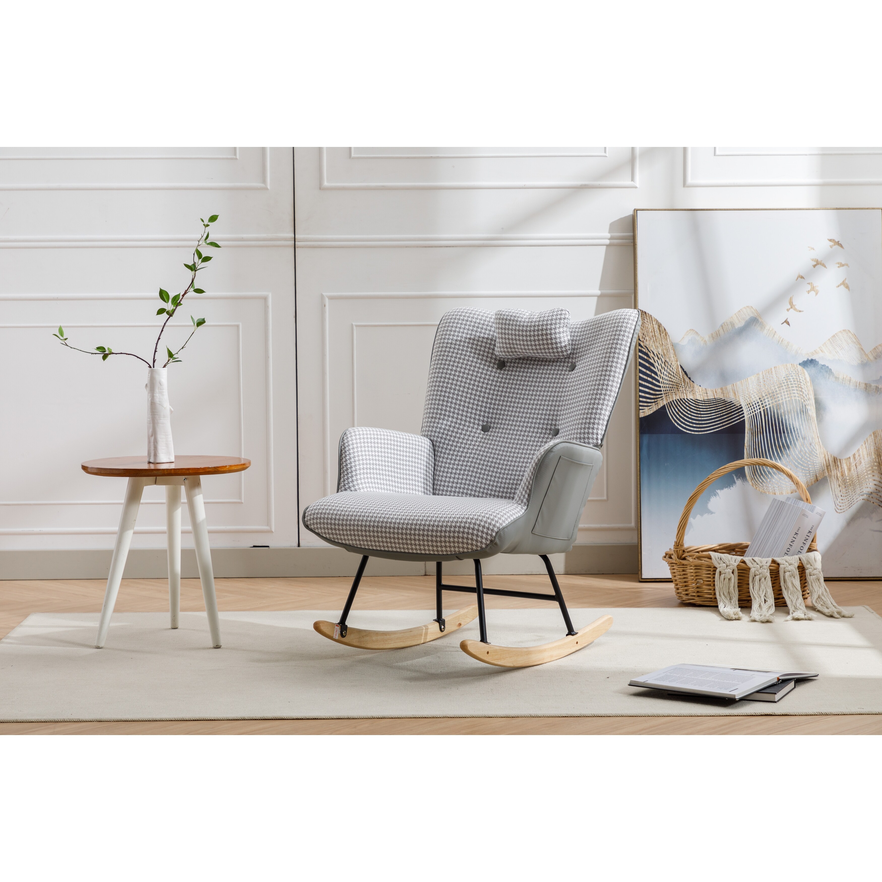 High Back, Natural Finish Rocking Chairs Bed Bath & Beyond