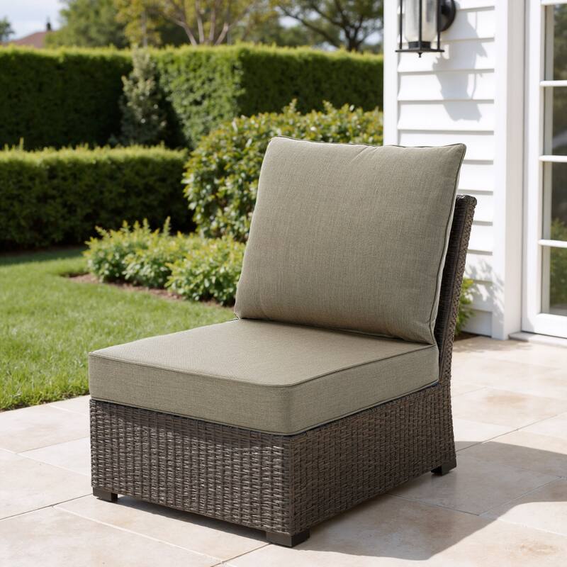 4.7" Thick Sunbrella Outdoor Cushion Set with Back and Seat Cushion