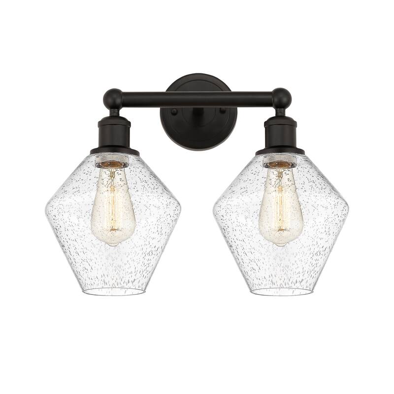 Innovations Lighting Cindyrella - 2 Light 17" Bath Vanity Light - Oil Rubbed Bronze/Seedy
