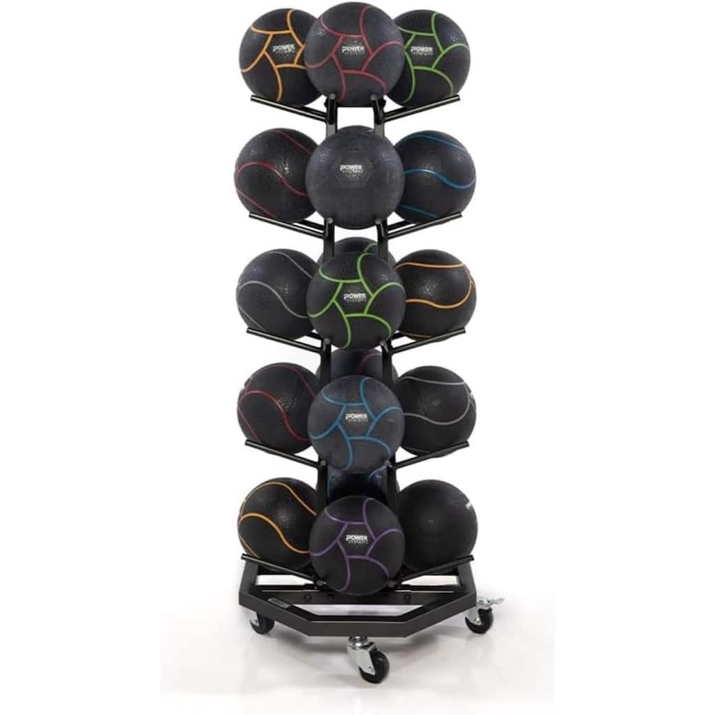 Power Systems Med Ball Tree Rack, 20-Ball & Weight Plate Holder - Medium