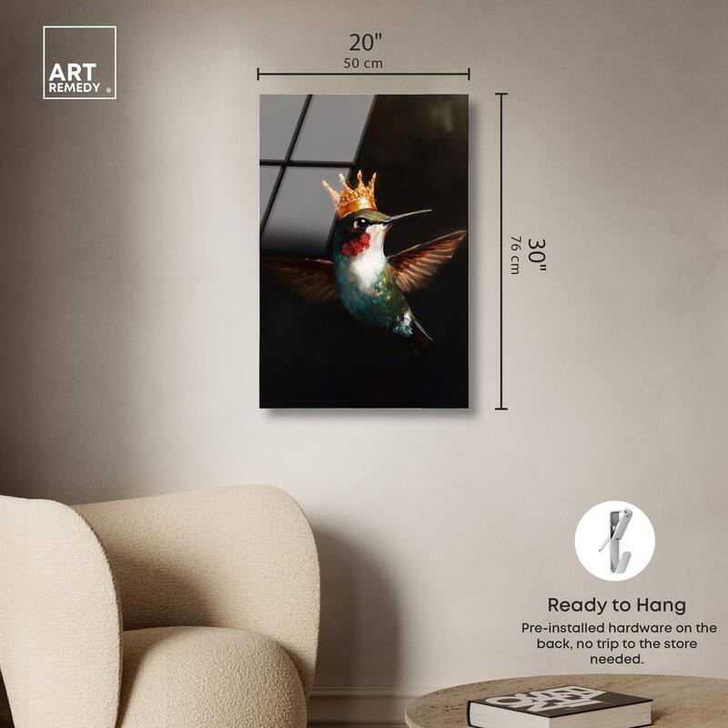 Royal Bird I Acrylic by Art Remedy, Ready to Hang