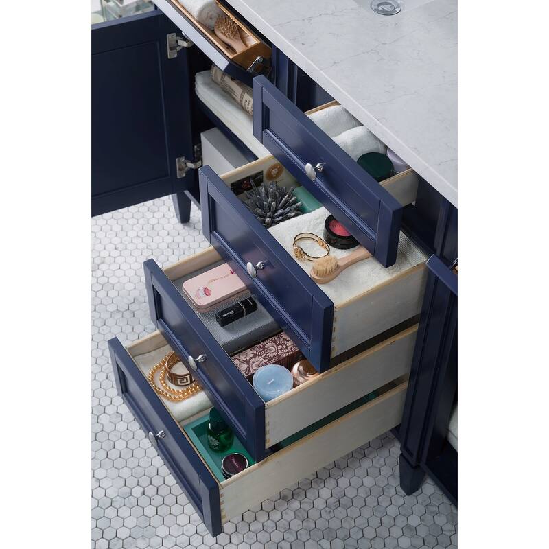 James Martin Vanities 650-V60D-FEJP Brittany 60" Free Standing Double