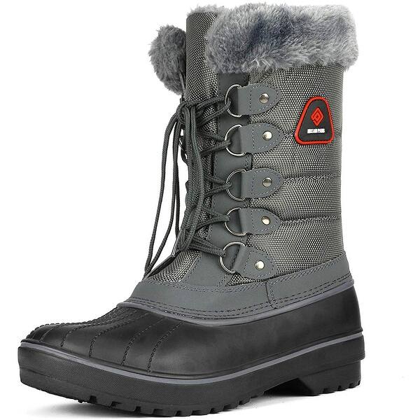 Shop Dream Pairs Women S Warm Faux Fur Lined Mid Calf Winter Snow