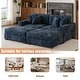 preview thumbnail 47 of 131, Oversized Chenille Modular Sectional Sofa Conversation Set with 2 Ottomans