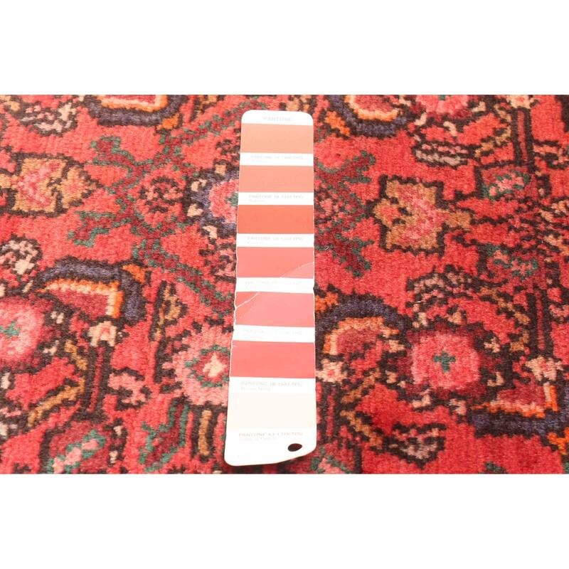 ECARPETGALLERY Hand-knotted Andelz Red Wool Rug - 2'7 x 9'9